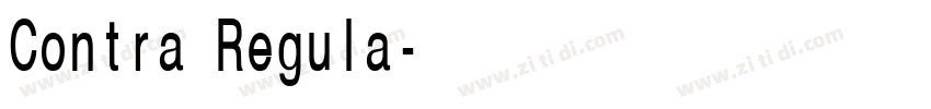 Contra Regula字体转换